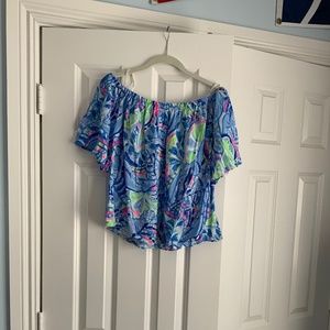 Lilly Pulitzer Cold Shoulder top